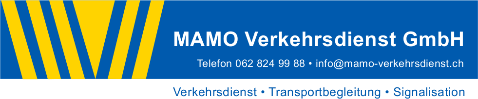 MAMO Verkehrsdienst GmbH Anfrage, Offerte und Beratung für Event-Verkehrsdienst, Parkdienst, Baustellensicherung, Ausnahmetransport, ATB, Umleitung, Streckensicherung
