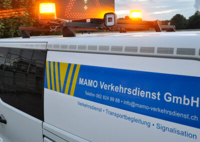 MAMO Verkehrsdienst GmbH, spezialisiert auf Sicherheit im Verkehr, Baustellen und Ausnahmetransport mit ergänzenden Dienstleistungen